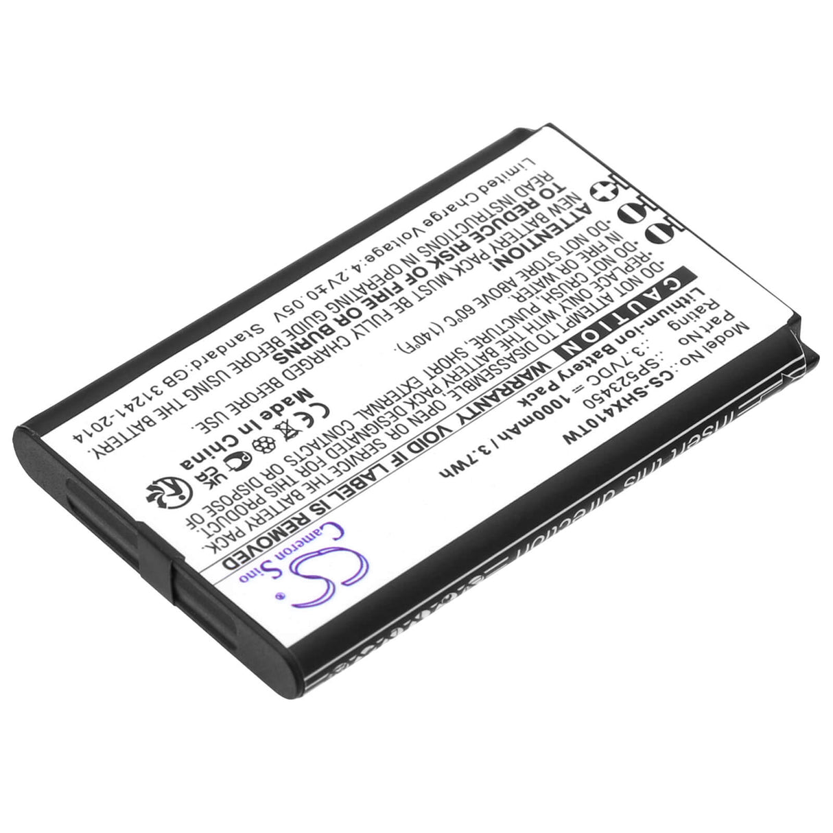 3.7v, Li-ion, 1200mah, Two-Way Radio Battery Fits Senhaix, 1410, 1420, 4.44wh Two-Way Radio Cameron Sino Technology Limited   