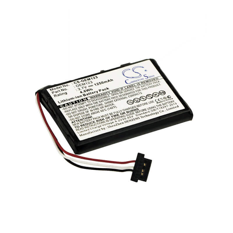 3.7v, Li-ion, 1250mah, Battery Fit's Custom Battery Packs, Cs-oem123, 4.63wh OEM/ODM Cameron Sino Technology Limited   