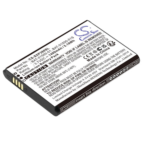 3.7v, Li-ion, 1400mah, Smartphone battery Fits Sonim Xp3800, 5.18wh Mobile, SmartPhone Cameron Sino Technology Limited   