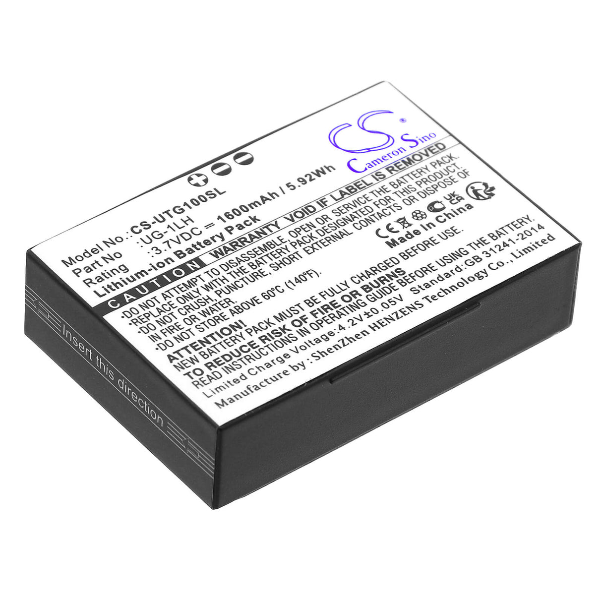 3.7v, Li-ion, 1600mah, Battery Fits Unistrong, G1, G110, 5.92wh Equipment, Survey, Test Cameron Sino Technology Limited   