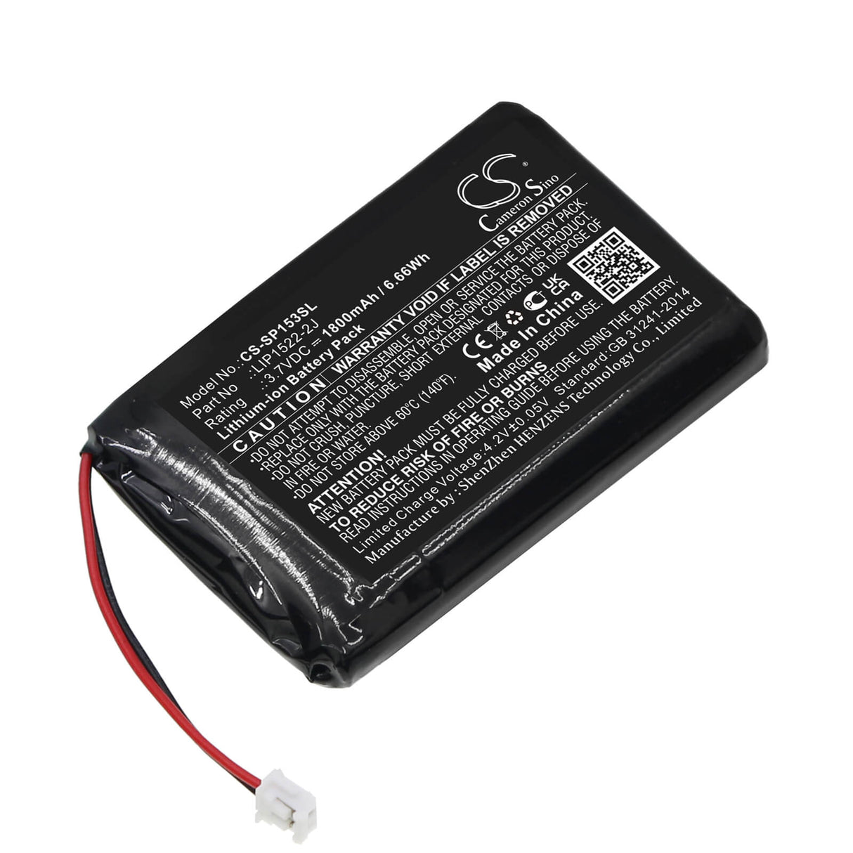 3.7v, Li-ion, 1800mah, Battery Fits Sony, Cuh -zct2, Cuh- Zct2j14, 6.66wh Game Console Cameron Sino Technology Limited   