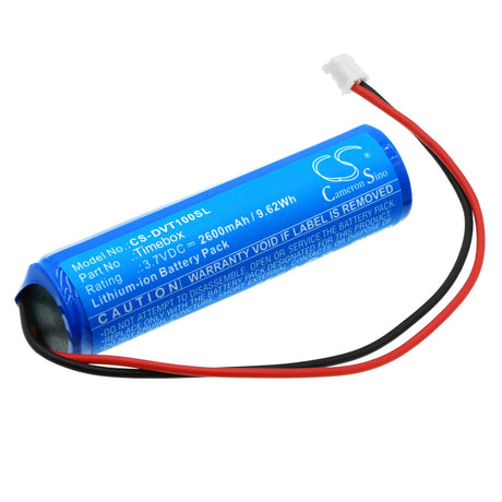 3.7v, Li-ion, 2600mah, Battery Fits Divoom, Timebox, 9.62wh Speaker Cameron Sino Technology Limited   