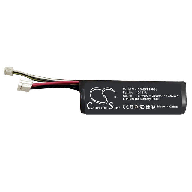 3.7V, Li-ion, 2600mAh, Battery fits Epson, B581a, Px-s05w, 9.62Wh Printer Cameron Sino Technology Limited   