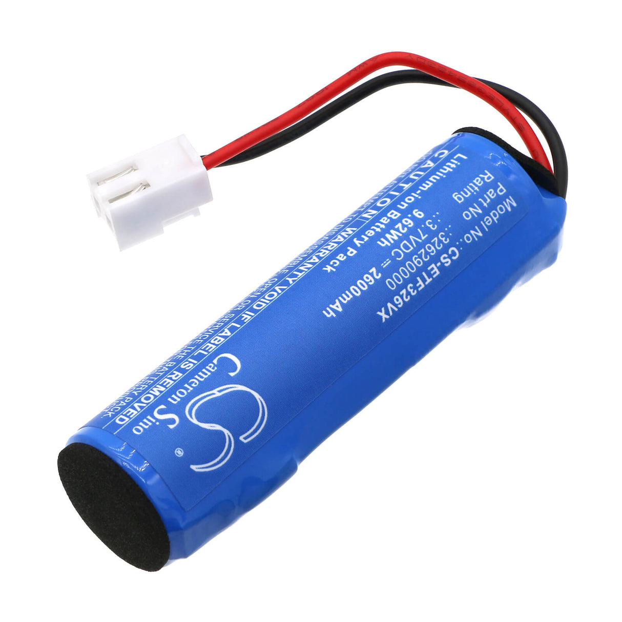 3.7V, Li-ion, 2600mAh, Battery fits Eta, 3262 Finestro, 9.62Wh Vacuum Cameron Sino Technology Limited   