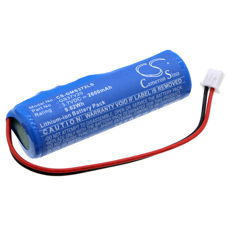 3.7v, Li-ion, 2600mah , Battery Fits Gama Sonic Gs37v20flt, 9.62wh Solar Battery Cameron Sino Technology Limited   