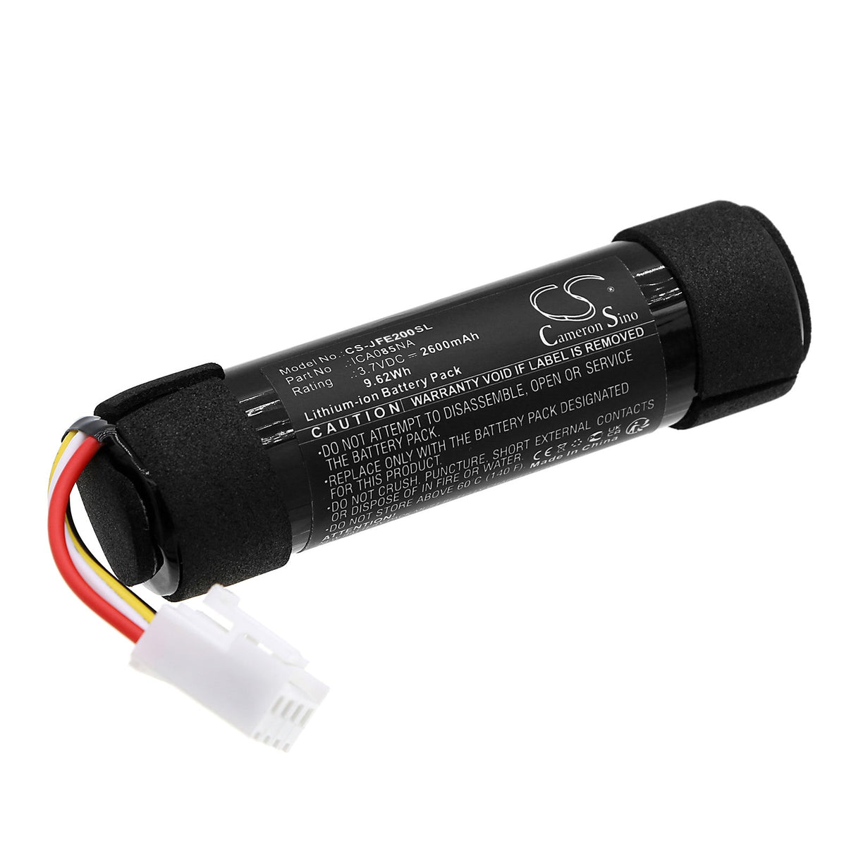 3.7V, Li-ion, 2600mAh, Battery fits Jbl, Flip Essential 2, Jblflipes2, 9.62Wh  Cameron Sino Technology Limited   