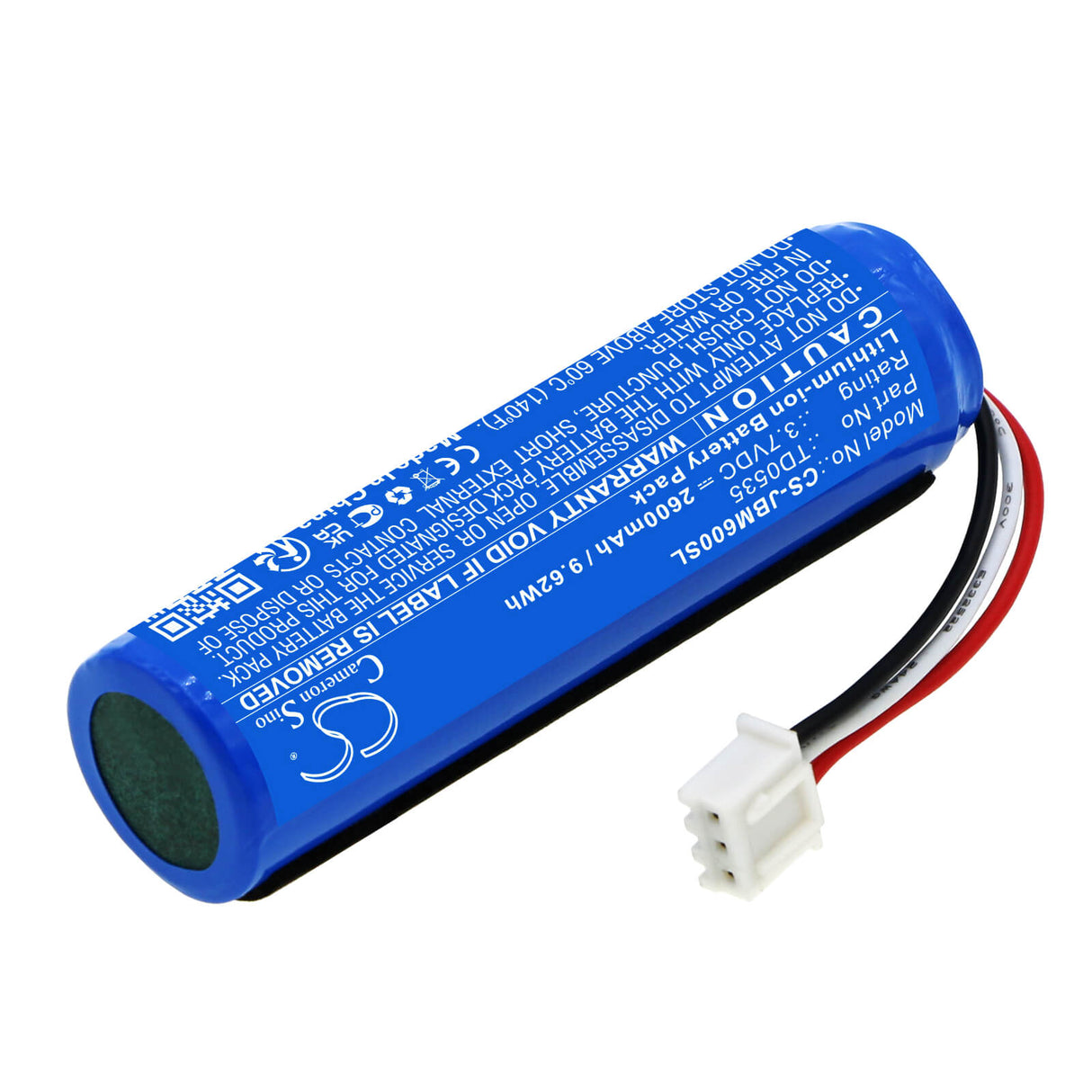 3.7v, Li-ion, 2600mah, Battery Fits Jbl, Kmc 600, 9.62wh Microphone Cameron Sino Technology Limited   