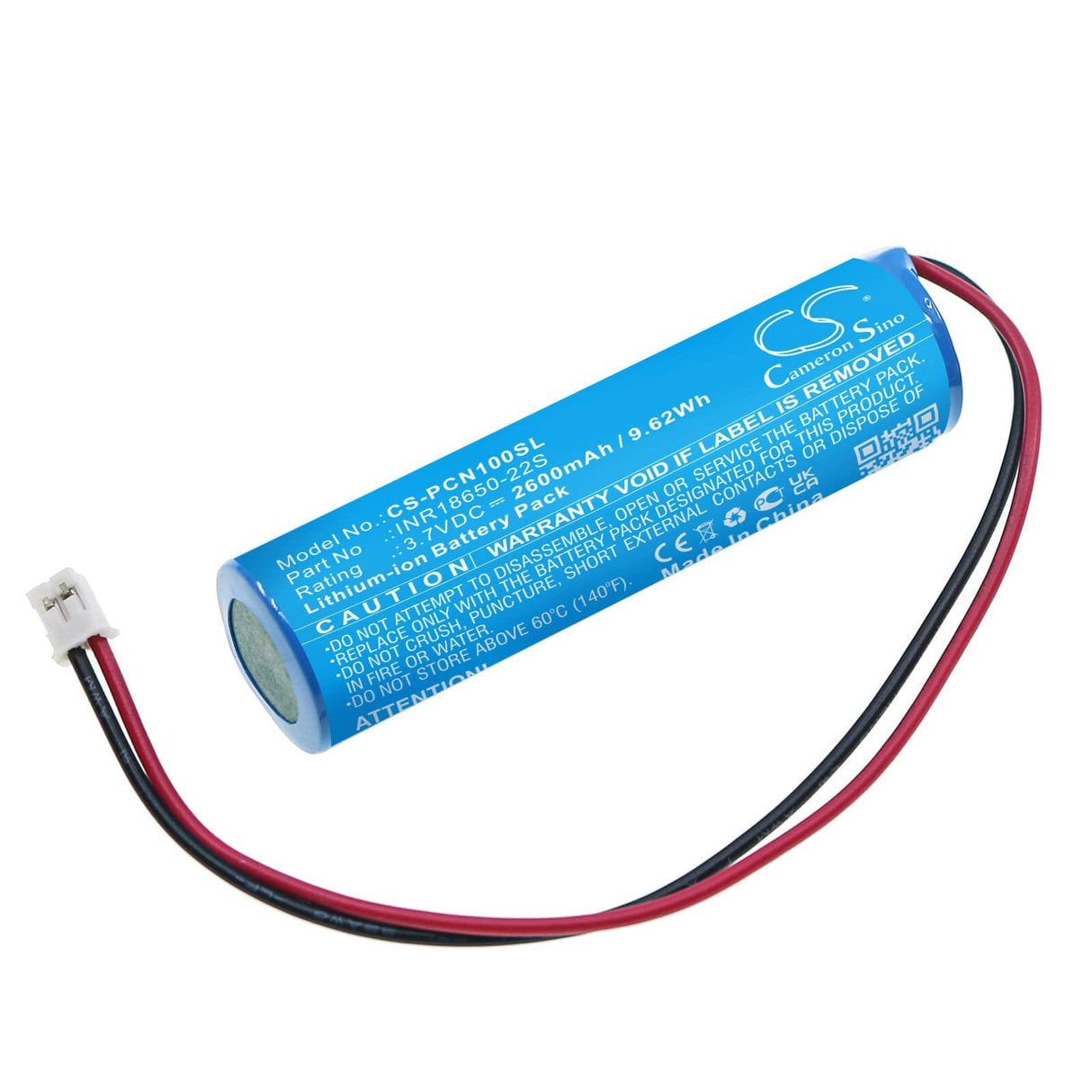 3.7v, Li-ion, 2600mah, Battery Fits Phiten, Cn100001, 9.62wh Personal Care Cameron Sino Technology Limited   