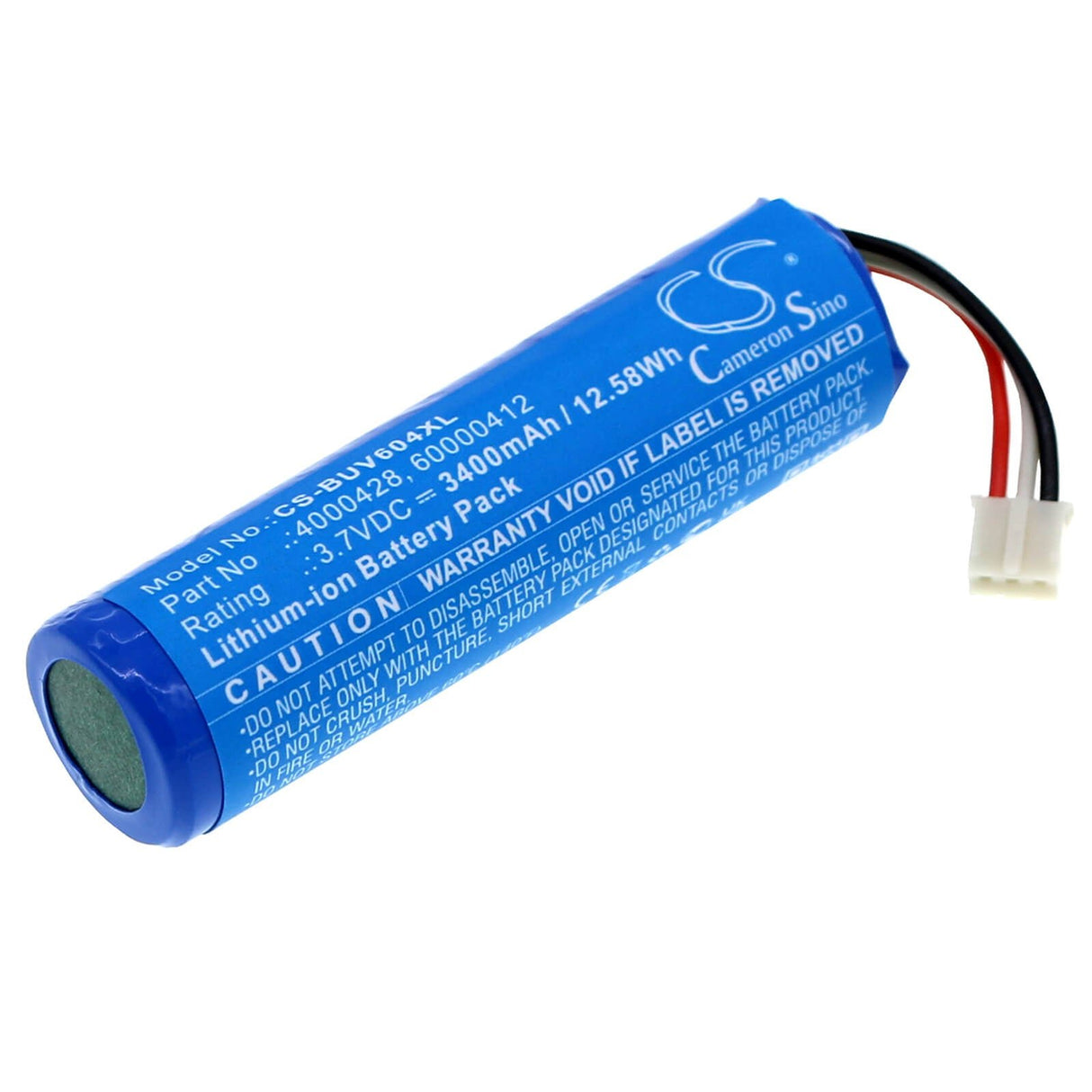 3.7v, Li-ion, 3400mah, Battery Fits Burton Uv604 Led, 12.58wh Electronic Magnifier Cameron Sino Technology Limited   