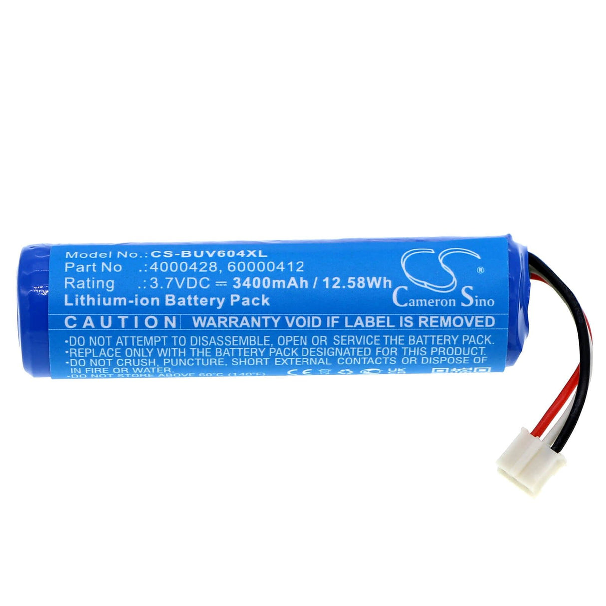 3.7v, Li-ion, 3400mah, Battery Fits Burton Uv604 Led, 12.58wh Electronic Magnifier Cameron Sino Technology Limited   