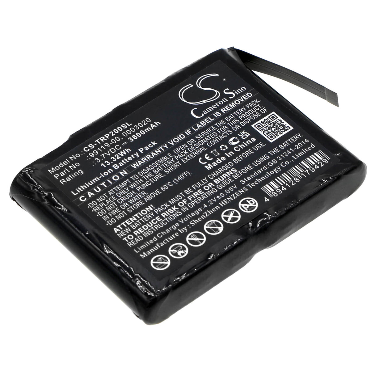 3.7v, Li-ion, 3600mah, Battery Fits Trimble Pg200, R1, 13.32wh Batteries for Electronics Cameron Sino Technology Limited   