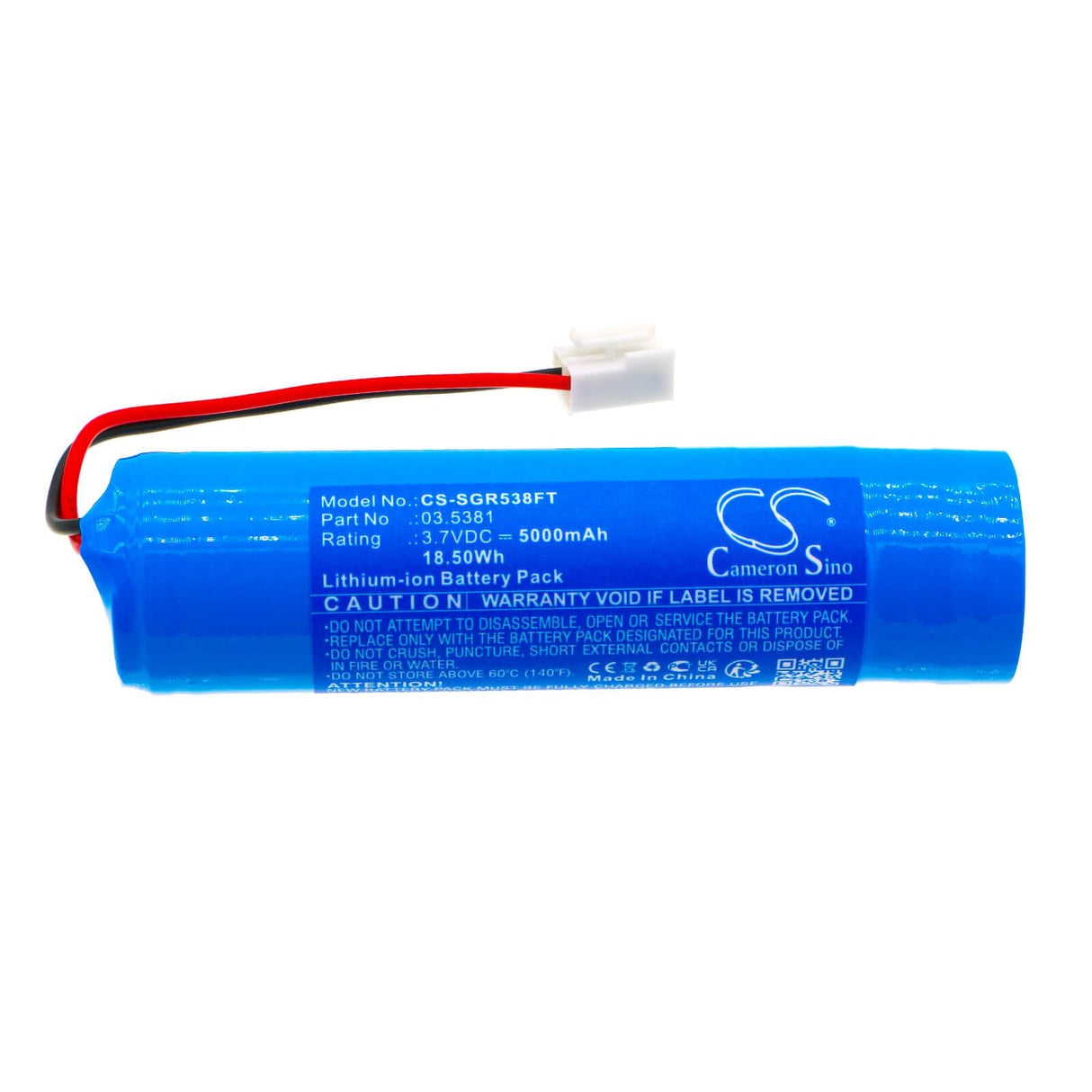 3.7v, Li-ion, 5000mah, Battery Fits Scangrip, 3,5439, Nova R, 18.50wh Flashlight Cameron Sino Technology Limited   