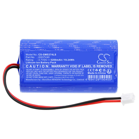 3.7v, Li-ion, 5200mah , Battery Fits Gama Sonic 101822, 203001, 203001-5, 19.24wh Solar Battery Cameron Sino Technology Limited   