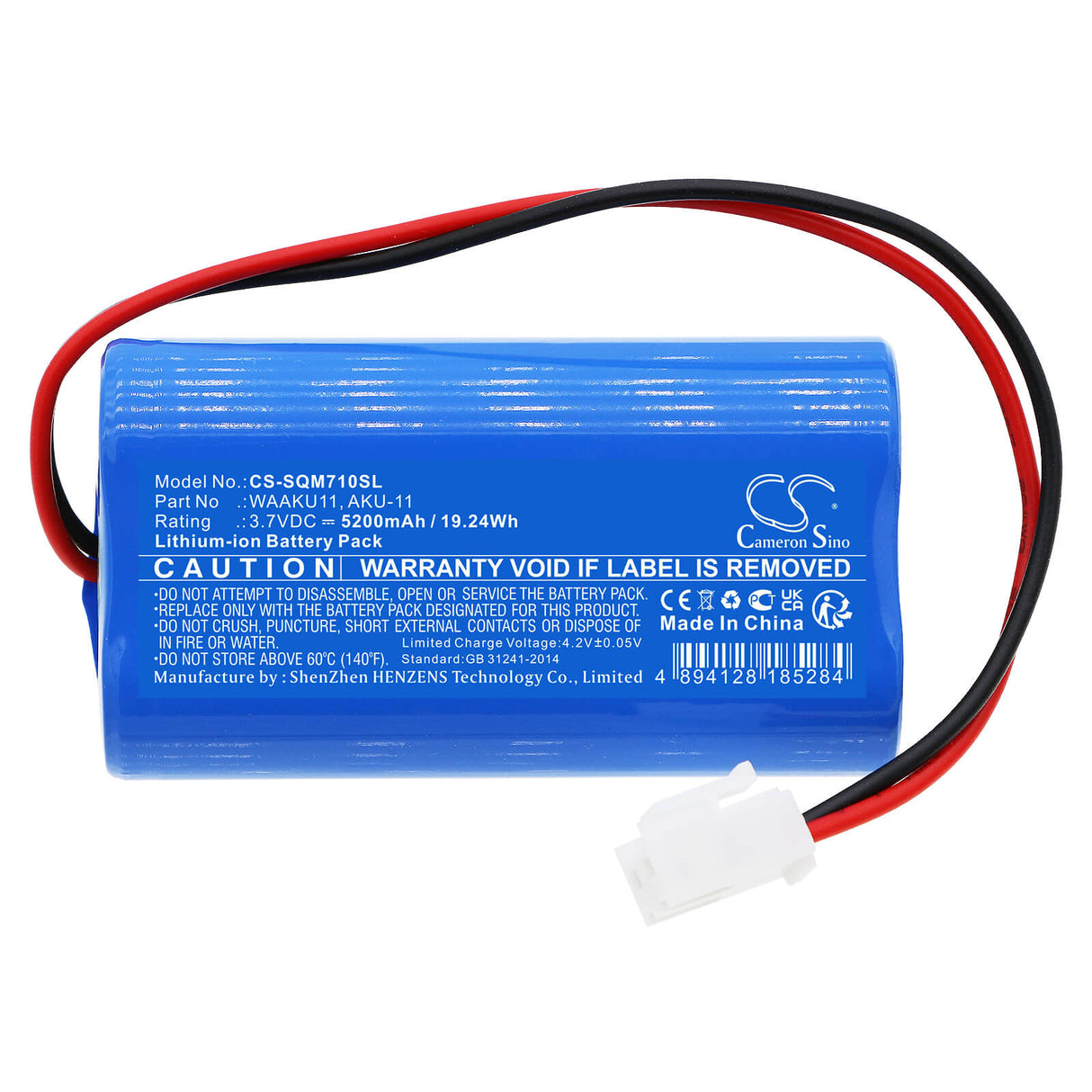 3.7v, Li-ion, 5200mah, Battery Fits Sonel, Pqm-700, Pqm-702, 19.24wh Equipment, Survey, Test Cameron Sino Technology Limited   