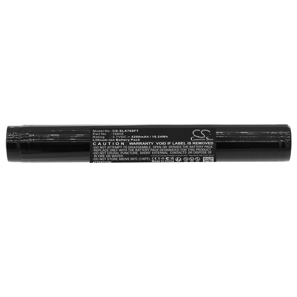 3.7v, Li-ion, 5200mah, Battery Fits Streamlight, Stinger Switchblade, 19.24wh Flashlight Cameron Sino Technology Limited   