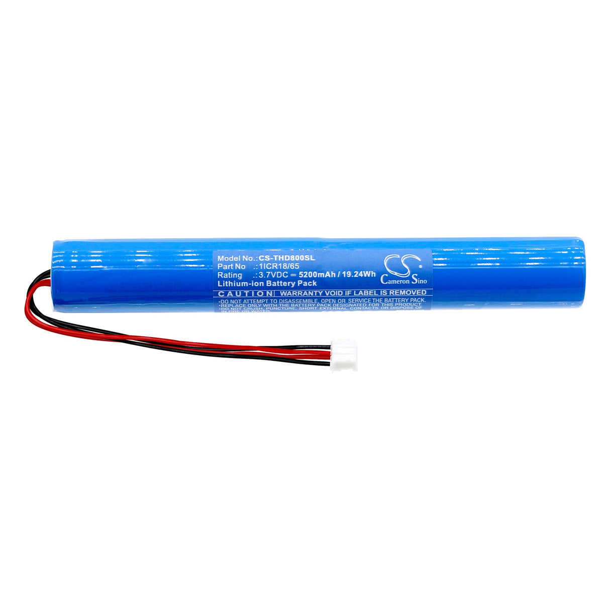 3.7V, Li-ion, 5200mAh, Battery fits Tecsun, Hd80, 19.24Wh Speaker Cameron Sino Technology Limited   