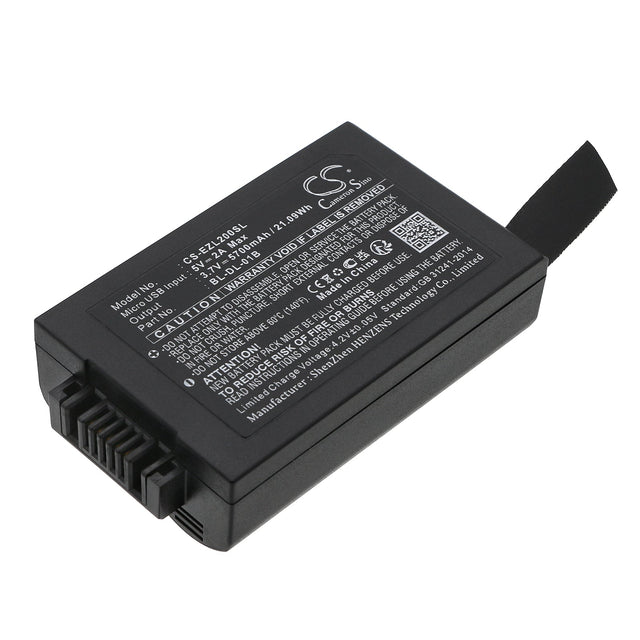 3.7v, Li-ion, 5700mah, Door Lock Battery Fits Ezviz Dl20vs, Dl30vs, 21.09wh Door Lock Cameron Sino Technology Limited   