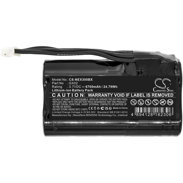 3.7v, Li-ion, 6700mah, Battery Fits Nexgo N3, N5, N86, 24.79wh Payment Terminal Cameron Sino Technology Limited   