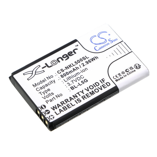 3.7V, Li-ion, 800mAh, Battery fits Nokia, 105 4g (2021), 2.96Wh  Cameron Sino Technology Limited   