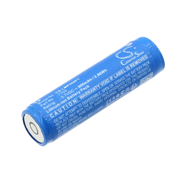 3.7v, Li-ion, 800mah, Flashlight battery Fits Ledlenser Torche P5r, 2.96wh Flashlight Cameron Sino Technology Limited   