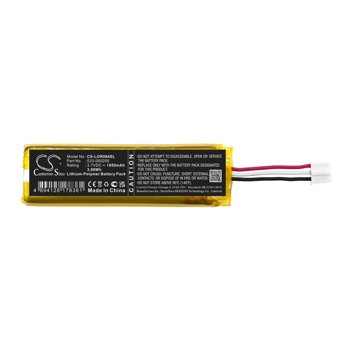 3.7v, Li-polymer, 1050mah, Battery Fits Logitech, 920-010514, Mx Keys Mini, 3.89wh Keyboard,Mouse Cameron Sino Technology Limited   