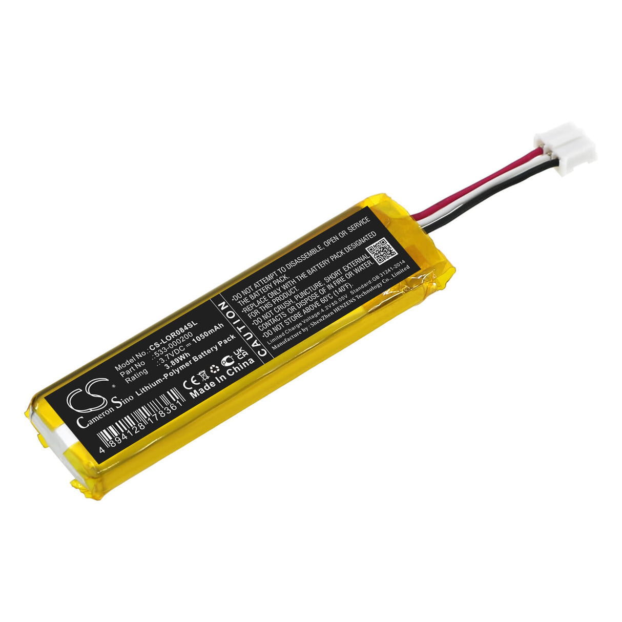 3.7v, Li-polymer, 1050mah, Battery Fits Logitech, 920-010514, Mx Keys Mini, 3.89wh Keyboard,Mouse Cameron Sino Technology Limited   