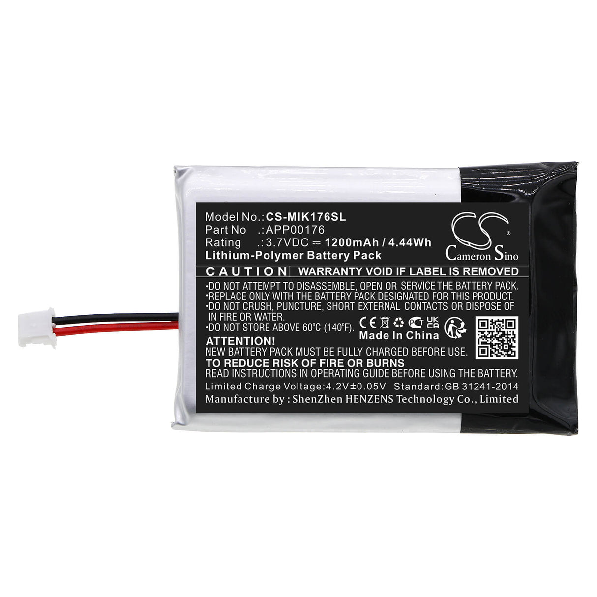 3.7v, Li-polymer, 1200mah, Battery Fits Minn Kota, Ipilot Link Remote Bt, 4.44wh Remote Control Cameron Sino Technology Limited   