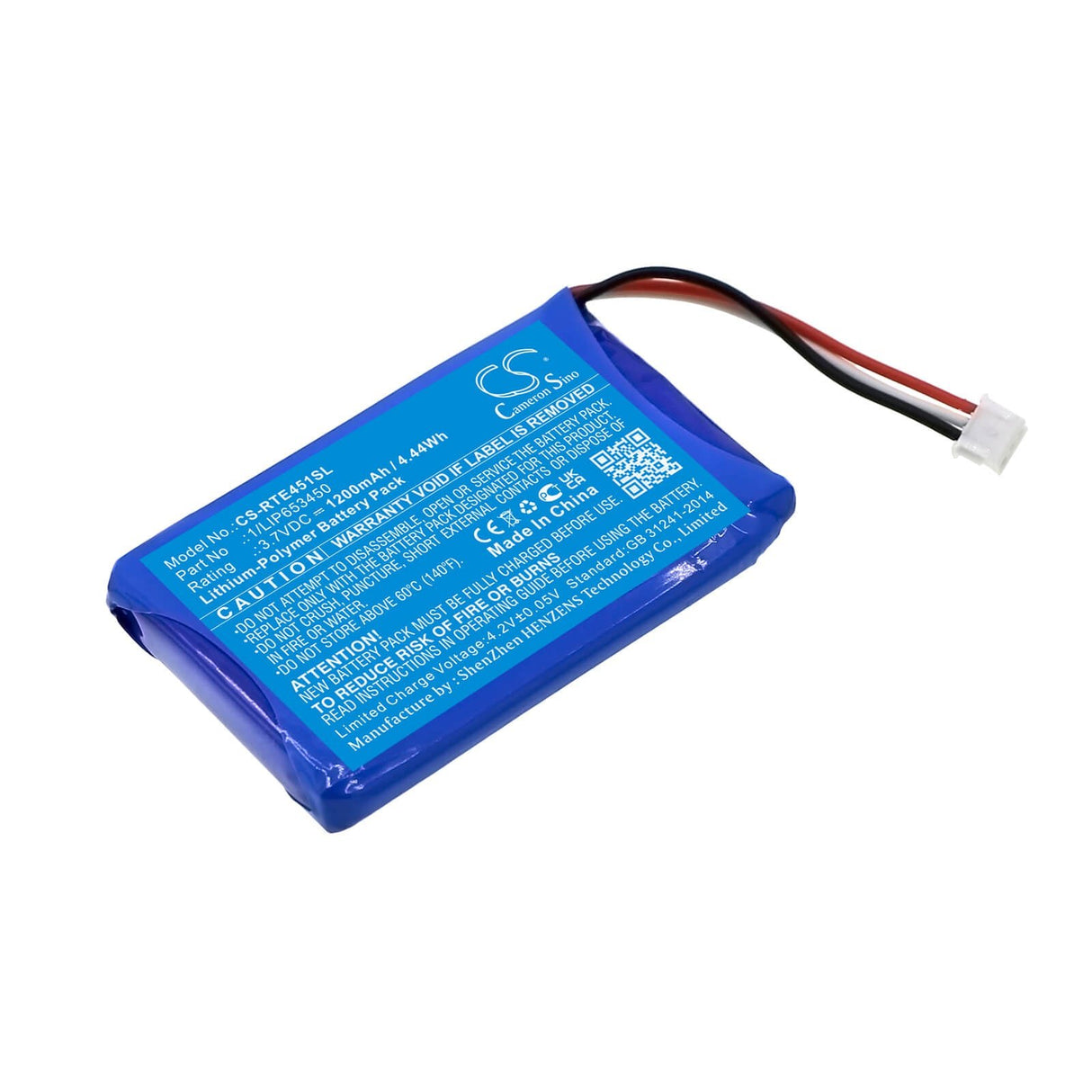 3.7v, Li-polymer, 1200mah, Battery Fits Range Rover, Ah42-19g291-aa, Lr 02 31 91, 4.44wh Touch Screen Remote Control Cameron Sino Technology Limited   