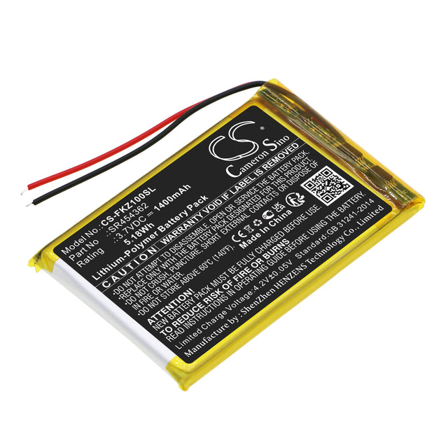 3.7v, Li-polymer, 1400mah, Battery Fits Falk Fa Z10, Neo 620, Neo 620 Lmu, 5.18wh GPS, Navigator Cameron Sino Technology Limited   