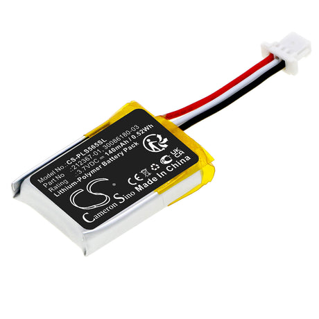 3.7v, Li-polymer, 140mah, Battery Fits Plantronics C565, Cs540, Cs540a, 0.52wh Wireless Headset Cameron Sino Technology Limited   