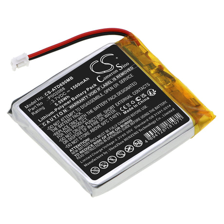 3.7v, Li-polymer, 1500mah, Battery Fits Alecto, Dvm-69, 5.55wh Batteries for Electronics Cameron Sino Technology Limited   