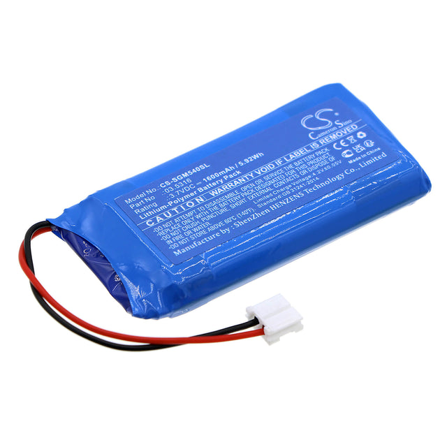 3.7v, Li-polymer, 1600mah, Battery Fits Scangrip, 3.5408, 3.5421, 5.92wh Flashlight Cameron Sino Technology Limited   