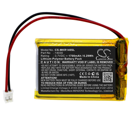 3.7v, Li-polymer, 1700mah, Robotics Battery Fits Lego Arduino Robot, 6.29wh Programmable Robots Cameron Sino Technology Limited   