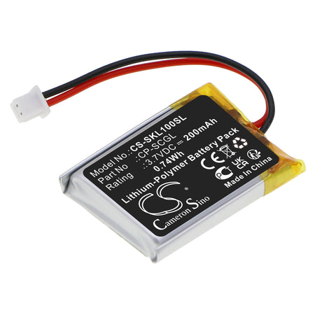 3.7v, Li-polymer, 200mah, Battery Fits Skycaddie, Golf Linx, 0.74wh Smartwatch Cameron Sino Technology Limited   