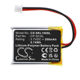 3.7v, Li-polymer, 200mah, Battery Fits Skycaddie, Golf Linx, 0.74wh Smartwatch Cameron Sino Technology Limited   