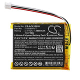 3.7v, Li-polymer, 2900mah, Battery Fits Autokeysprotool Ck-100, 10.73wh Diagnostic Scanner Cameron Sino Technology Limited   