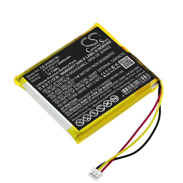 3.7v, Li-polymer, 2900mah, Amplifier Battery Fits Venturecraft, R627, 10.73wh Amplifier Cameron Sino Technology Limited   