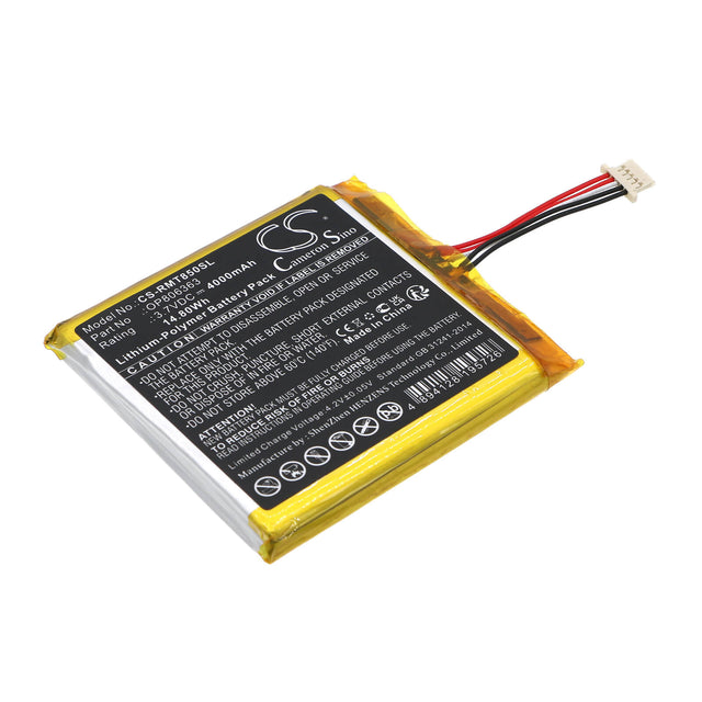 3.7v, Li-polymer, 4000mah, Battery Fits Rand Mcnally, Od7, Od8, 14.80wh GPS, Navigator Cameron Sino Technology Limited   