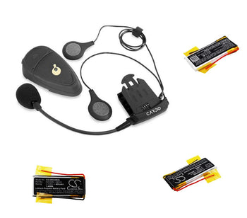 3.7V, Li-Polymer, 400mAh, Headset battery fits Scala Rider, Cardo, 09d29, Freecom 4+, Q2, 1.48Wh