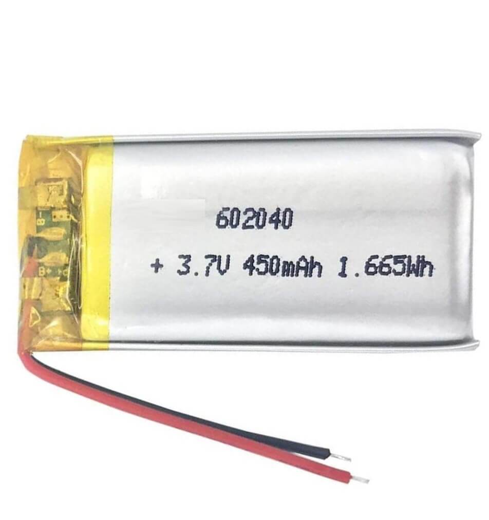 3.7v, Li-polymer, 450mah, Battery Fits Lp602040, 602040, 1.66wh Other Batteries CB Range   