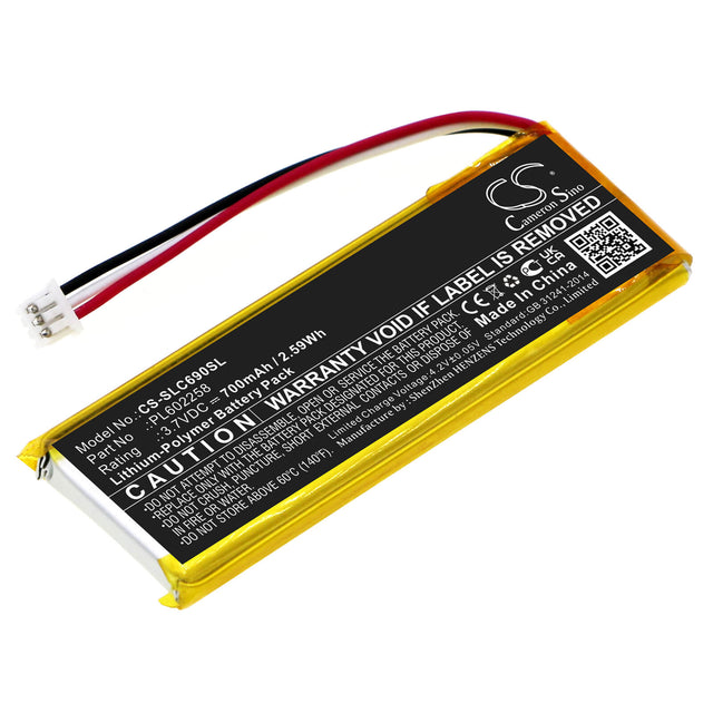 3.7v, Li-polymer, 700mah, Battery Fits Steelseries 69070, 69089, 2.59wh Game Console Cameron Sino Technology Limited   