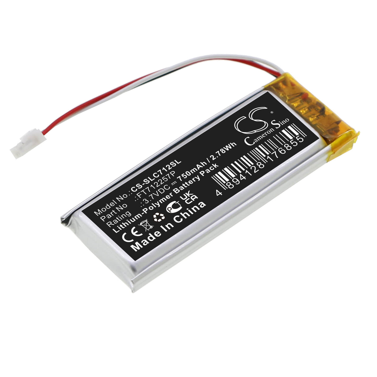 3.7v, Li-polymer, 750mah, Battery Fits Steelseries, Nimbus Controller, 2.78wh Game Console Cameron Sino Technology Limited   