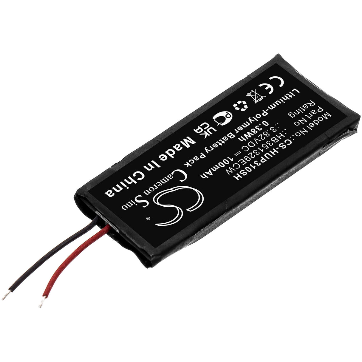 3.82v, Li-polymer, 100mah, Battery Fits Huawei, Band 3 Pro, 0.38wh Smartwatch Cameron Sino Technology Limited   