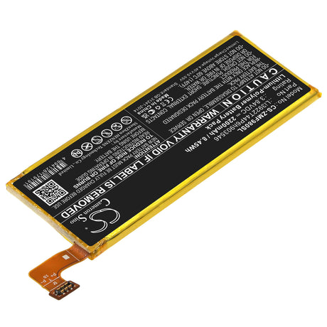 3.84v, Li-polymer, 2200mah, Battery Fits Zte Mf980, Tempo N9131, 8.45wh Hotspot Cameron Sino Technology Limited   