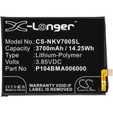 3.85v, 3700mah, Li-polymer Battery Fit's Nokia, Ta-1322, Ta-1323, Ta-1329, 14.25wh Mobile, SmartPhone Cameron Sino Technology Limited   