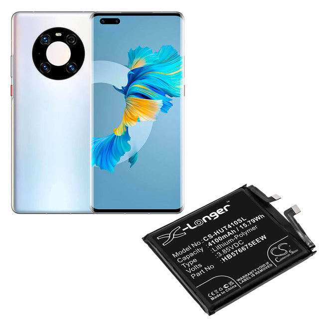 3.85v, 4100mah, Li-polymer Battery Fit's Huawei, Mate 40 Pro, Noh-an00, Noh-n09, 15.79wh Batteries for Electronics Cameron Sino Technology Limited   