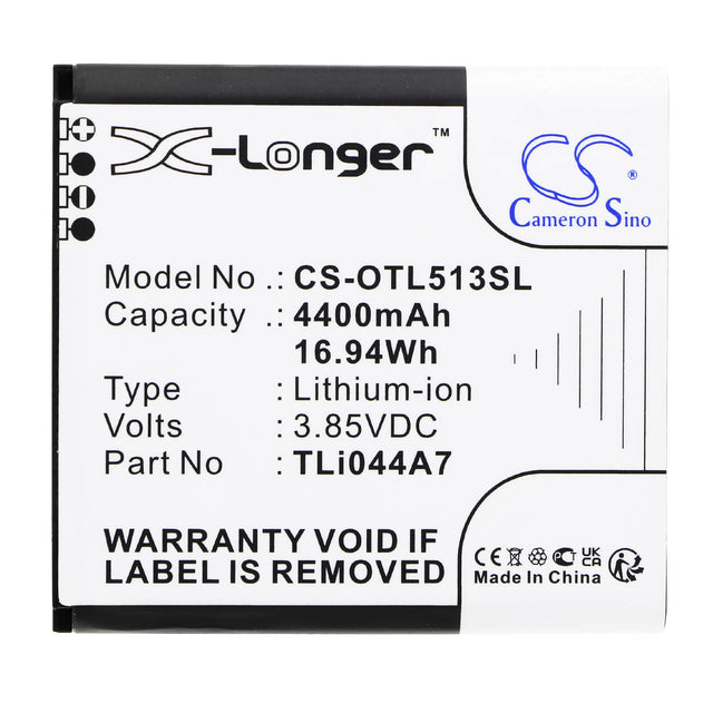 3.85v, Li-ion, 4400mah, Battery Fits Alcatel, Link Zone 5g Uw, Mw513u, 16.94wh Hotspot Cameron Sino Technology Limited   