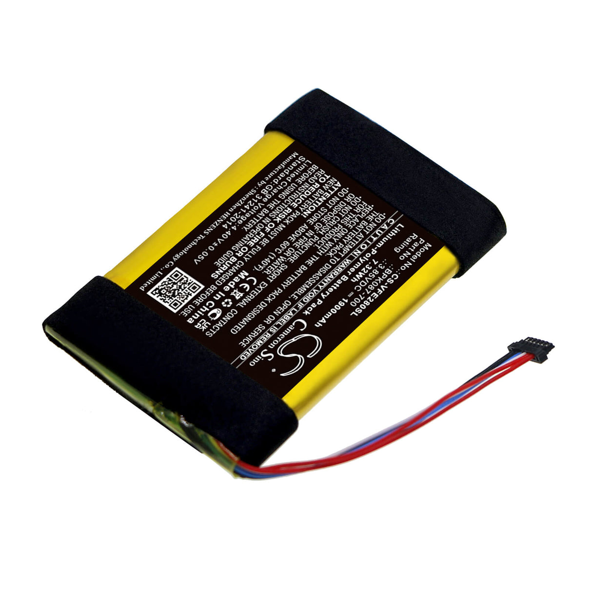 3.85v, Li-polymer, 1900mah, Battery Fits Verifone, E280, M087-602-11-wwa, 7.32wh Payment Terminal Cameron Sino Technology Limited   