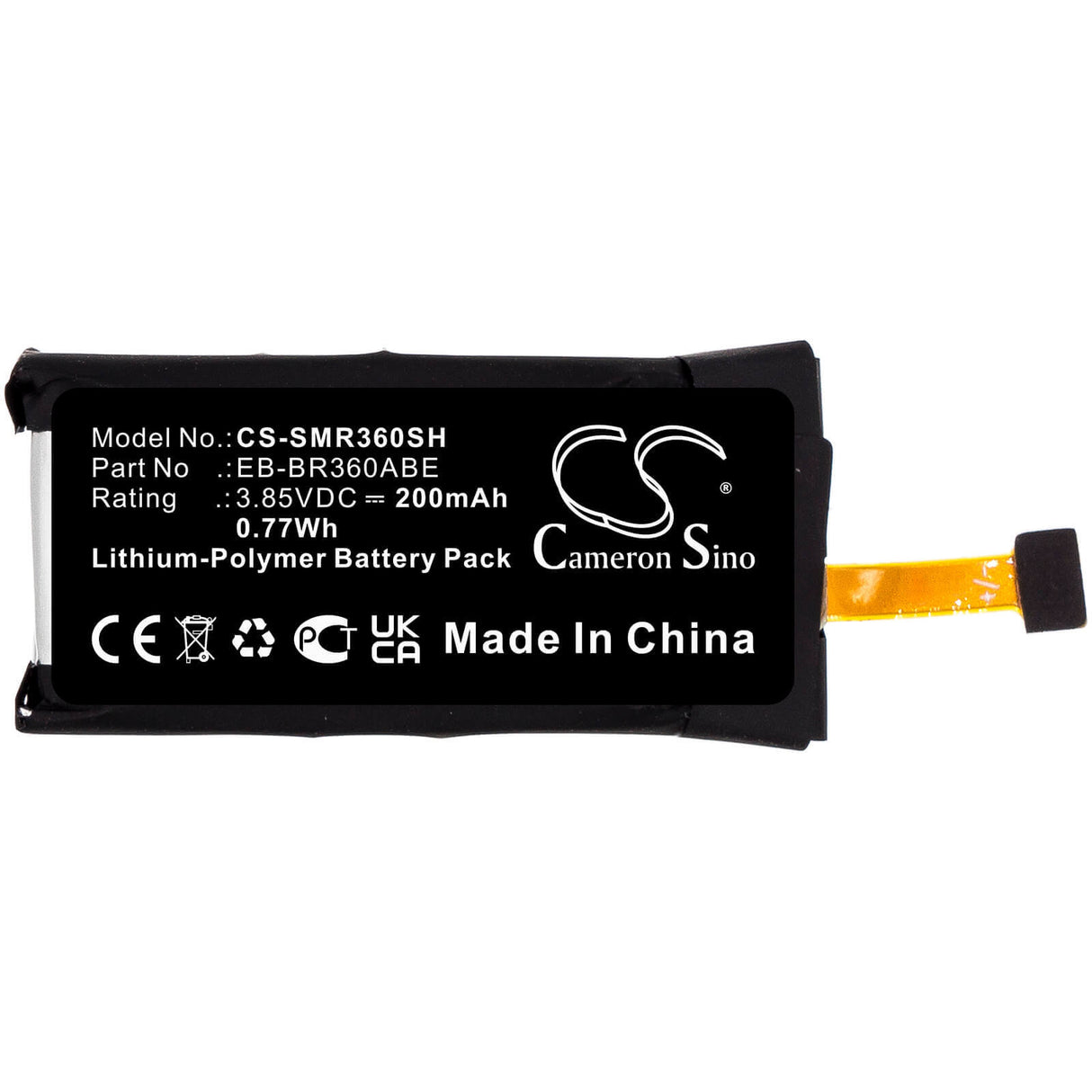 3.85v, Li-polymer, 200mah, Battery Fit's Samsung, Gear Fit 2, Sm-r360, 0.77wh Batteries for Electronics Cameron Sino Technology Limited (Suspended)   