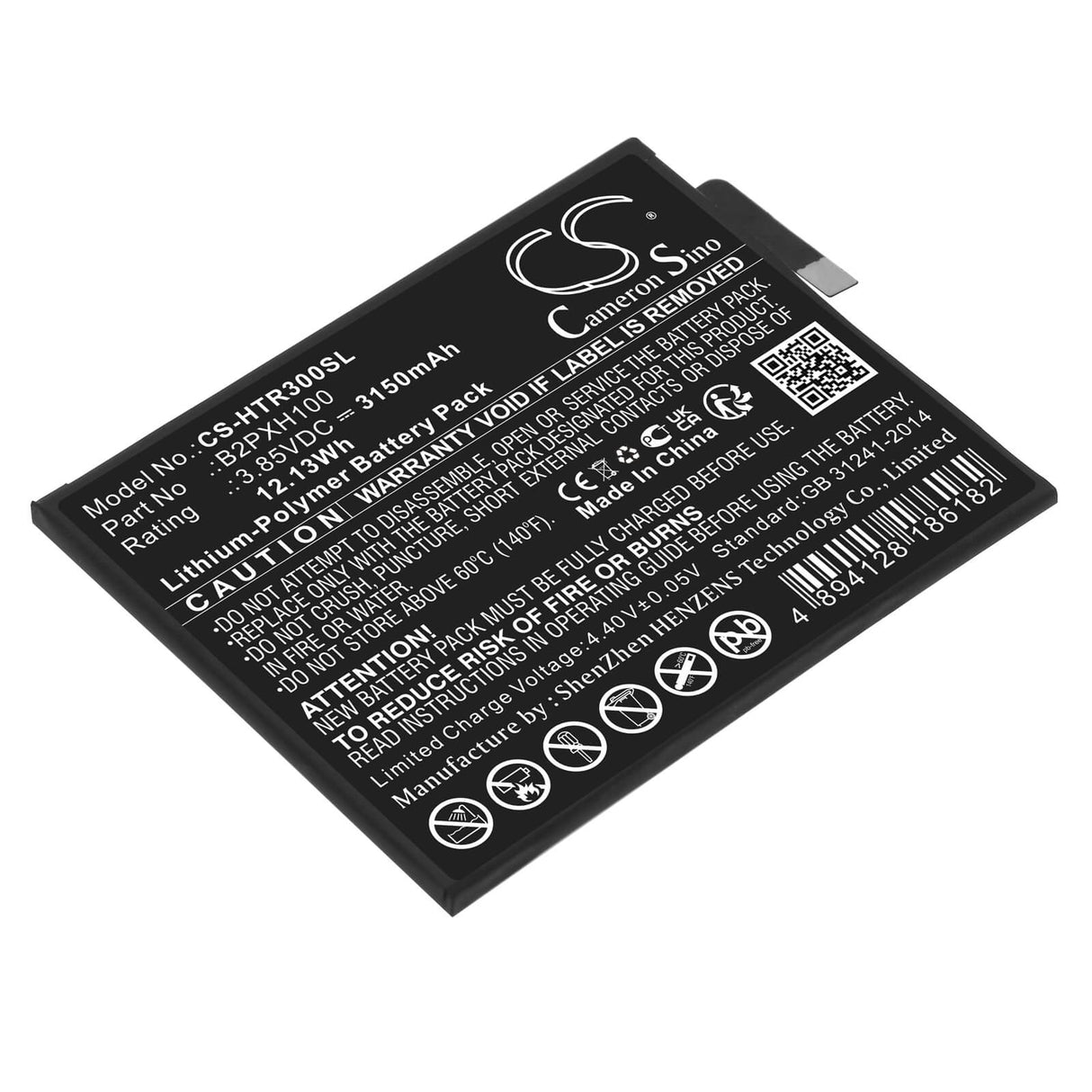 3.85v, Li-polymer, 3150mah, Battery Fits Htc, Vive Focus, 12.13wh VR Cameron Sino Technology Limited   